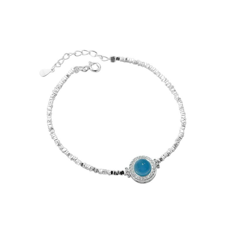 925 Sterling Silver Nature Stone Fashion Bracelet