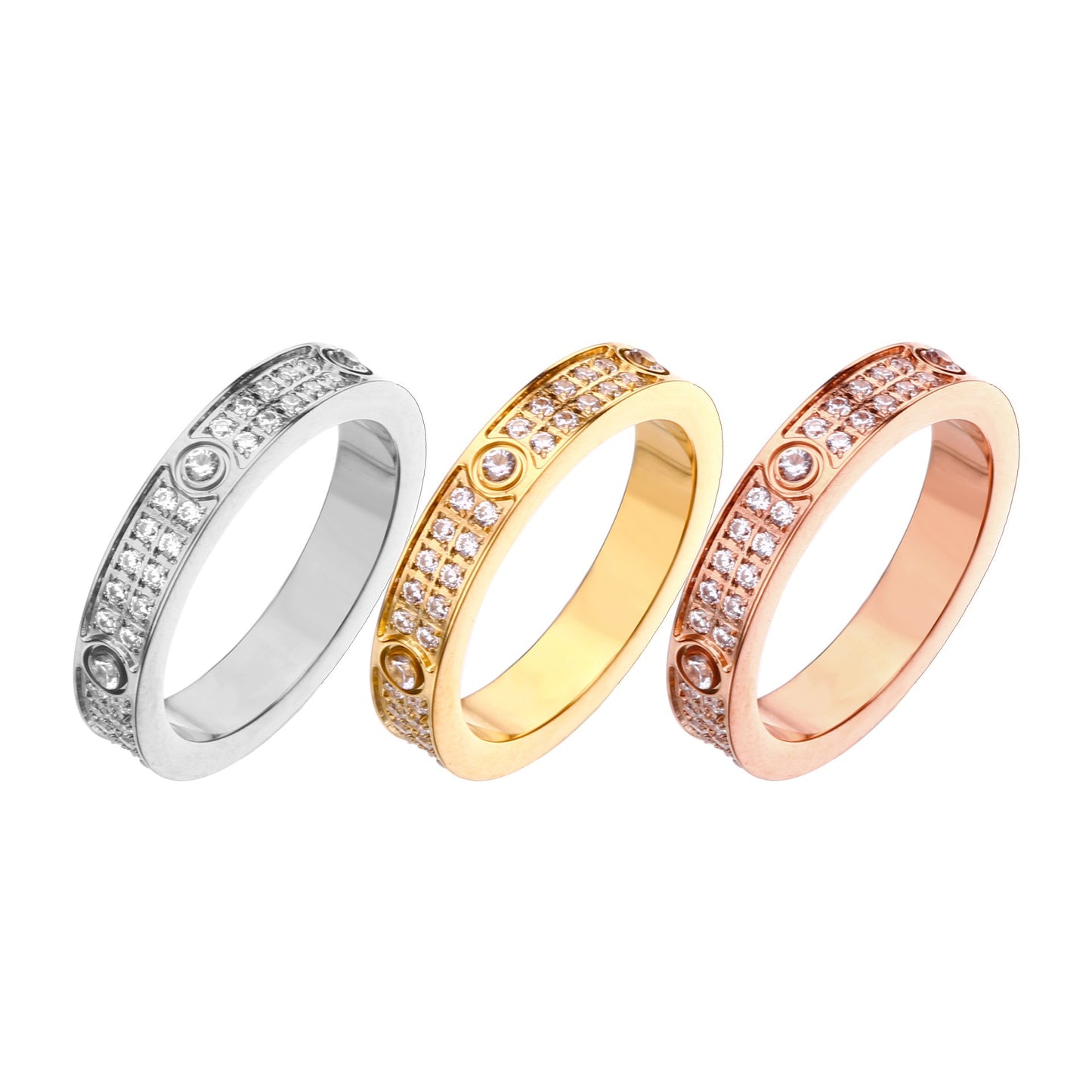 Stainless Steel Band Fashion Ring