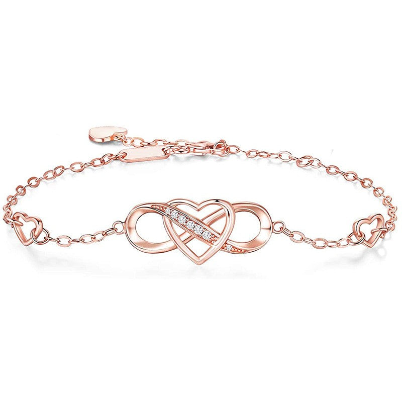 925 Sterling Silver Infinity Fashion Bracelet