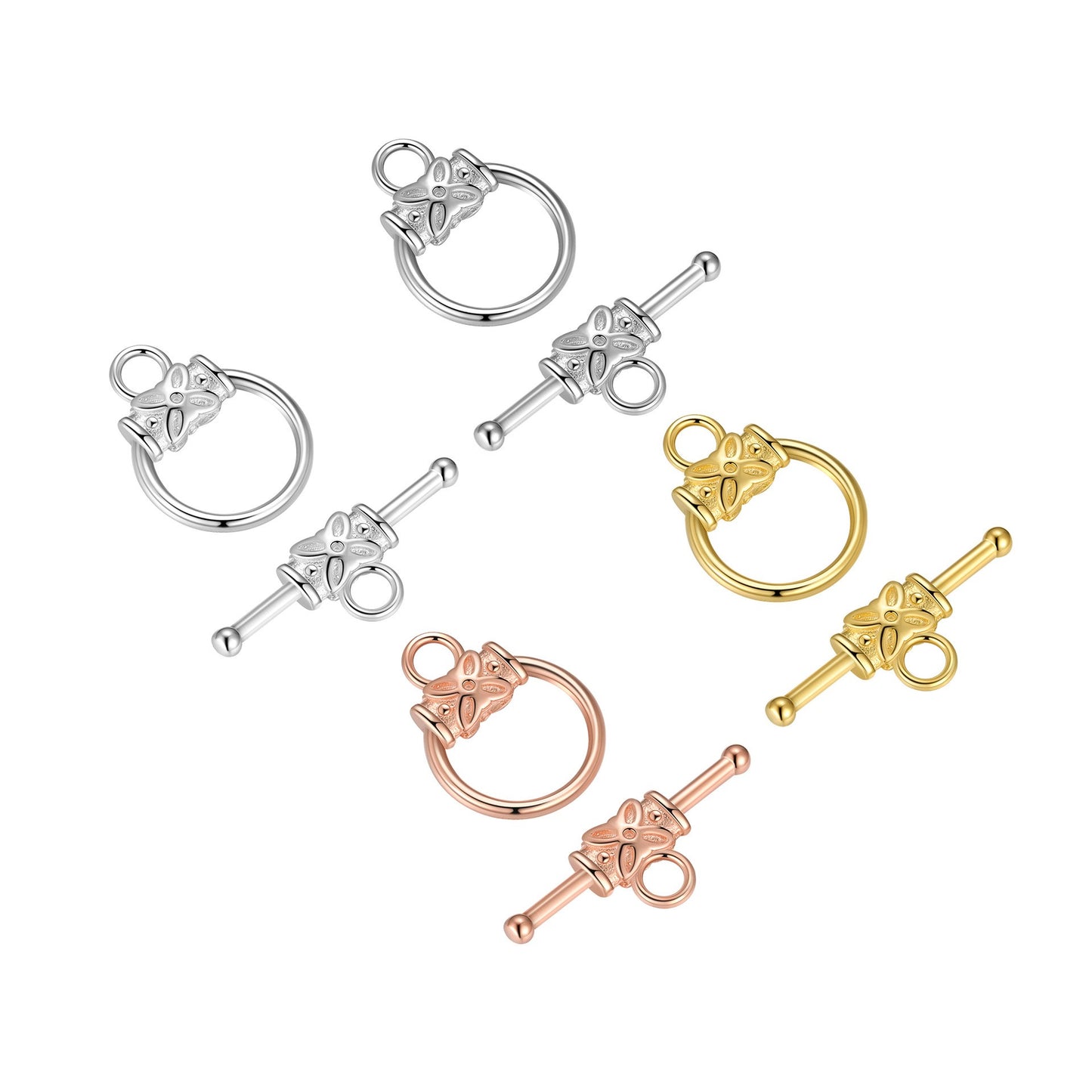 925 Sterling Silver Toggle Clasp For Jewelry DIY