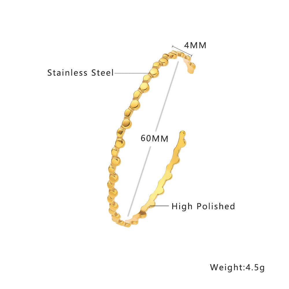 Stainless Steel Minimalist Fashion Bangle