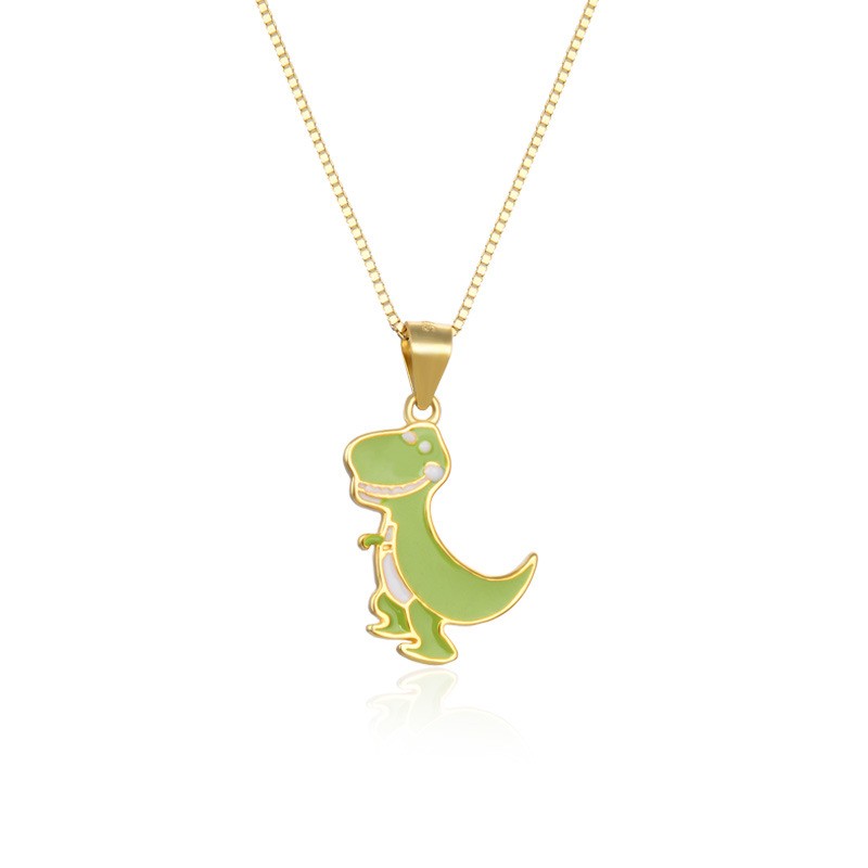 925 Sterling Silver Dinosaur Cute Necklace