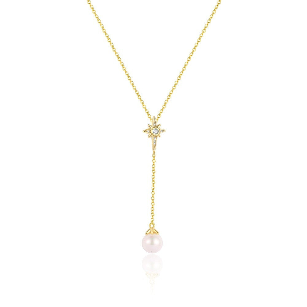 925 Sterling Silver Pearl Pendant Necklace