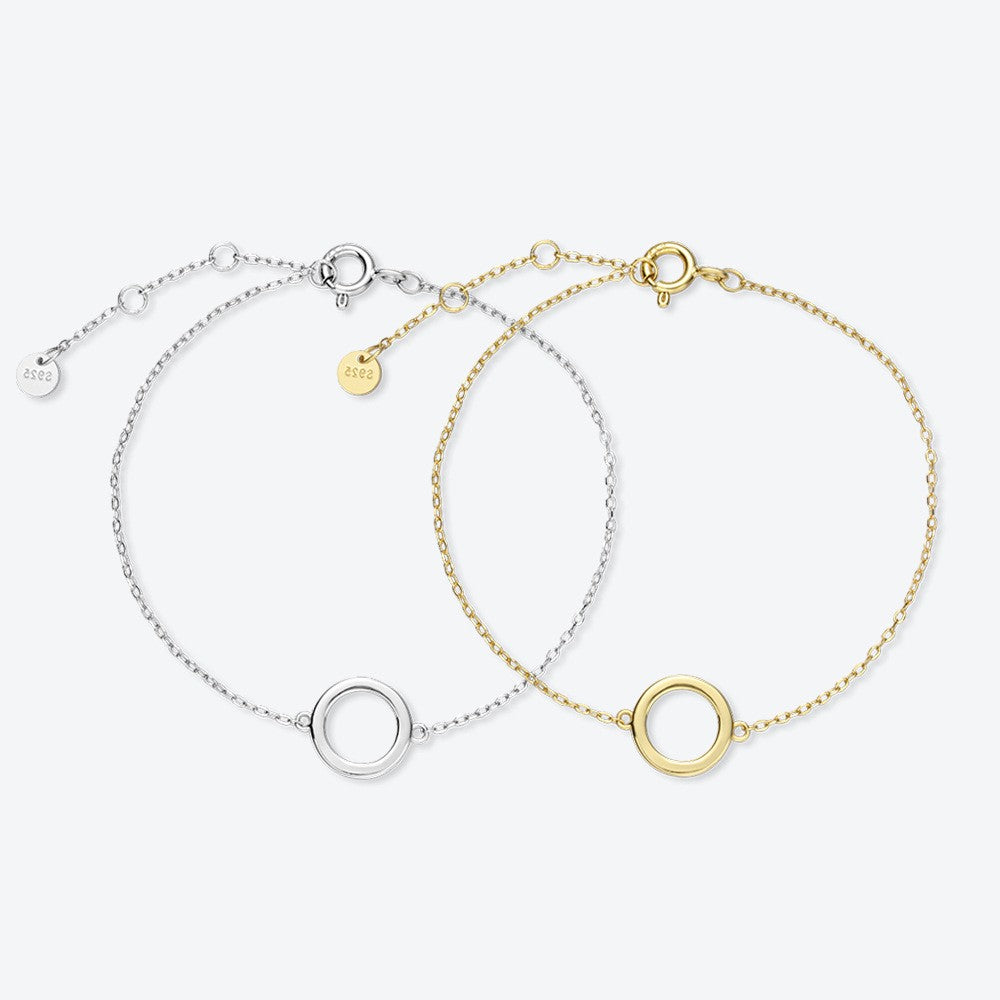 925 Sterling Silver Circle Fashion Bracelet
