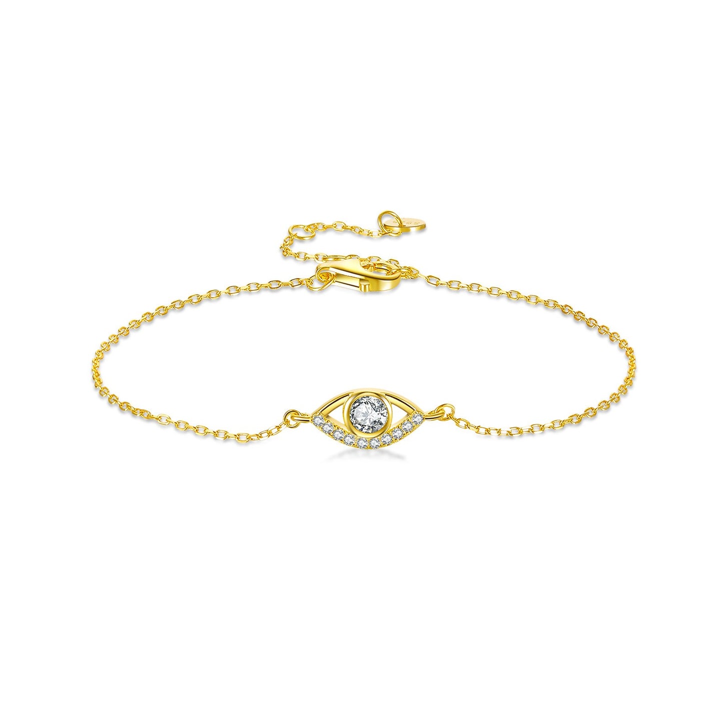 925 Sterling Silver Eye Fashion Bracelet