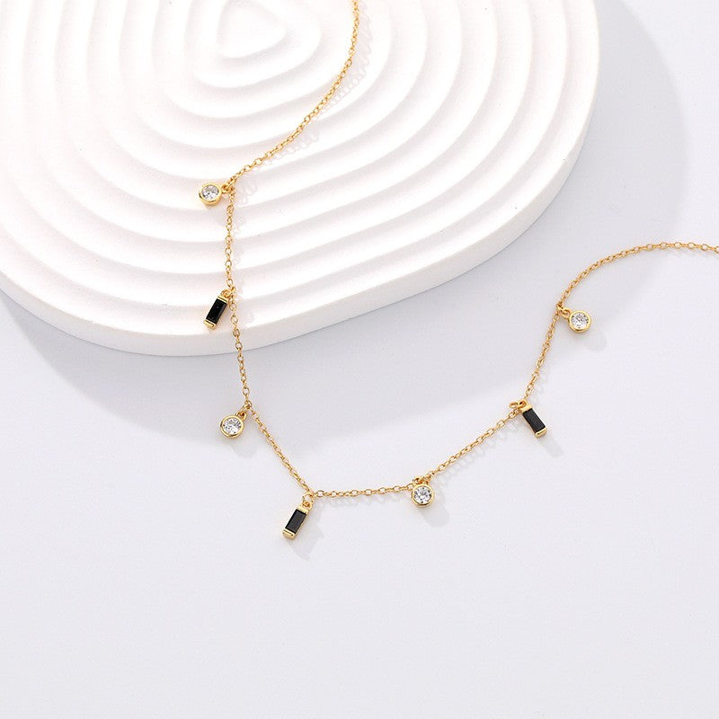 925 Sterling Silver Zircon Pendant Necklace