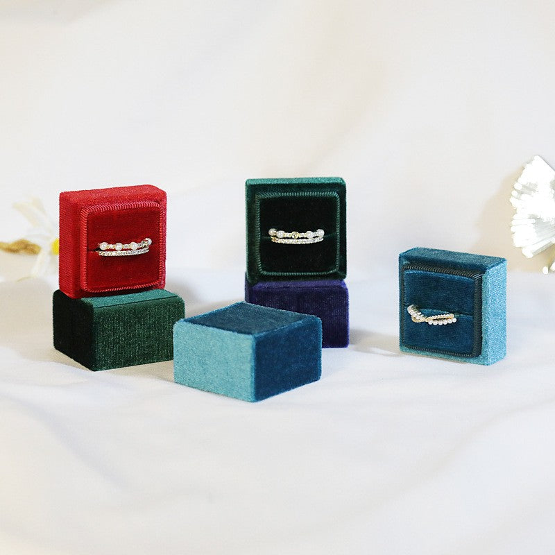 Velvet Square Jewelry Gift Box