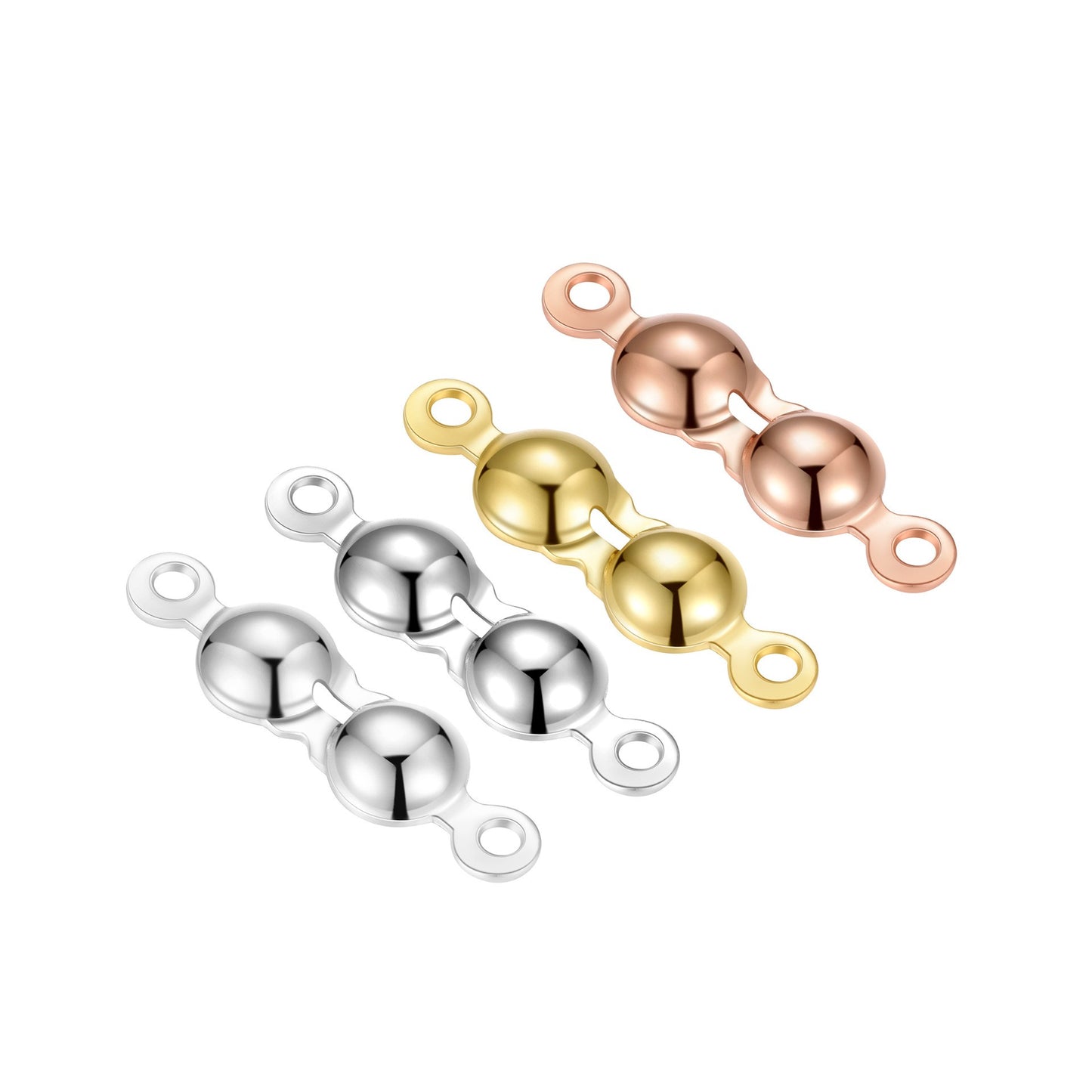 925 Sterling Silver Bead Tips 3mm 3.5mm 4mm For Jewelry DIY