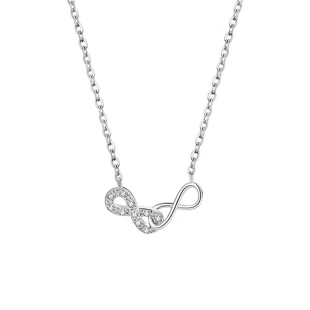 925 Sterling Silver Infinity Fashion Necklace