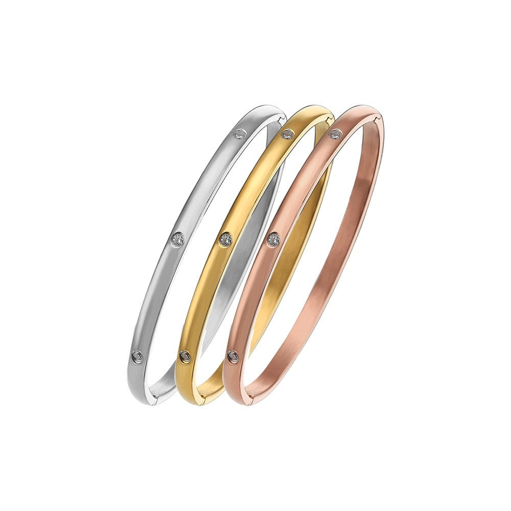 Stainless Steel Minimalist Fashion Bangle