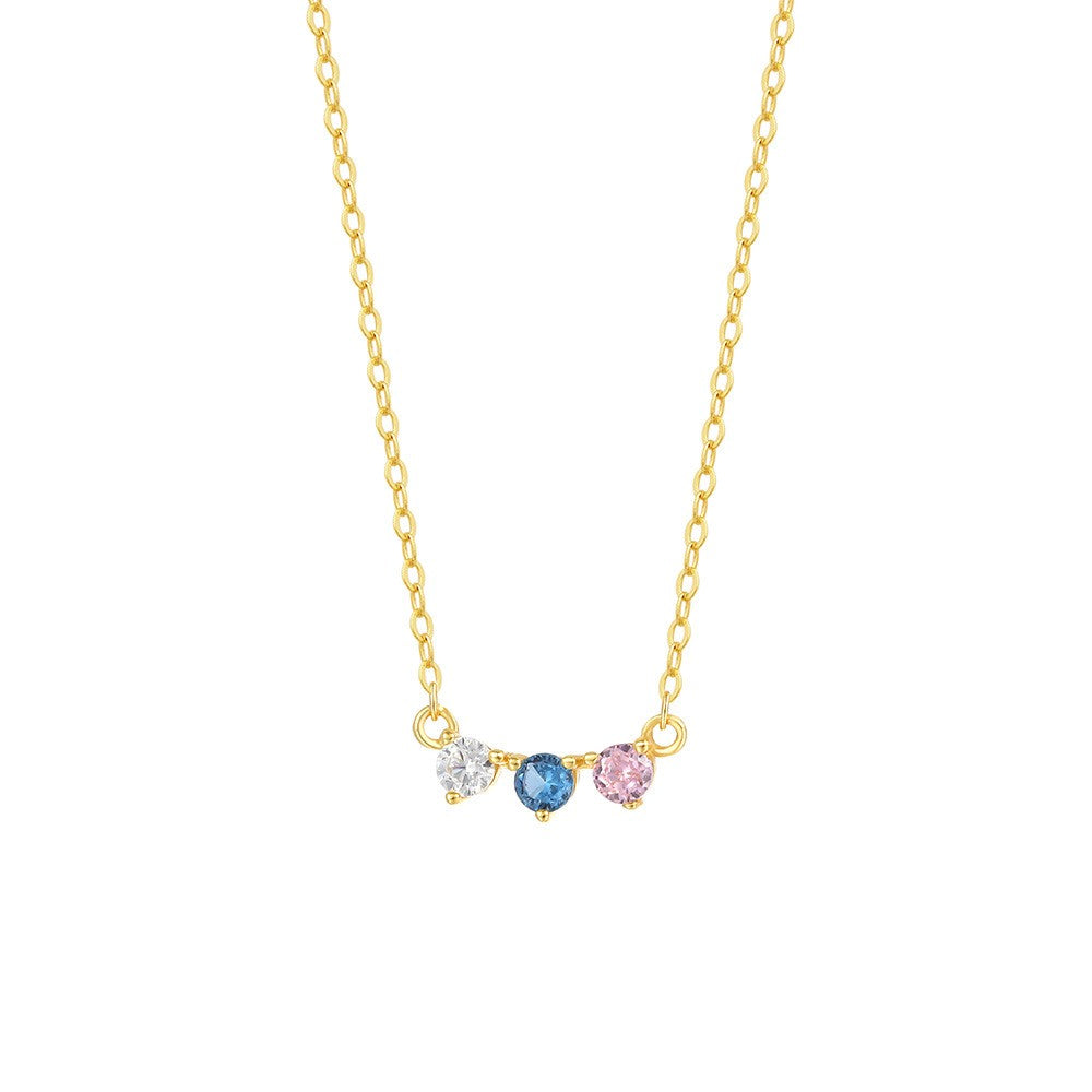 925 Sterling Silver Zircon Pendant Necklace