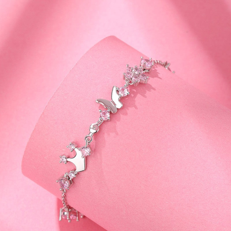 925 Sterling Silver Butterfly Fashion Bracelet