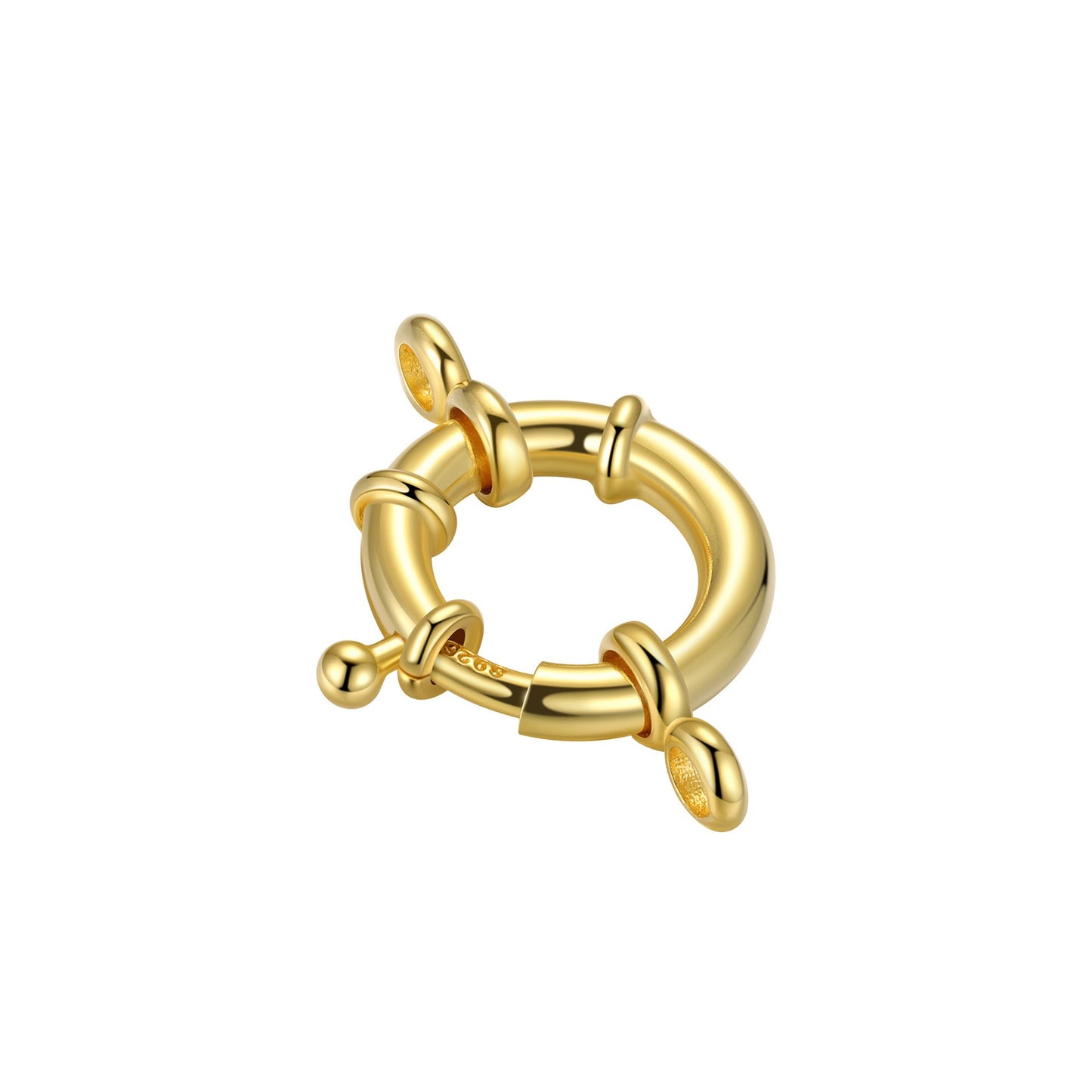 925 Sterling Silver Spring Clasp 10mm 12mm 14mm 15mm For Jewelry DIY
