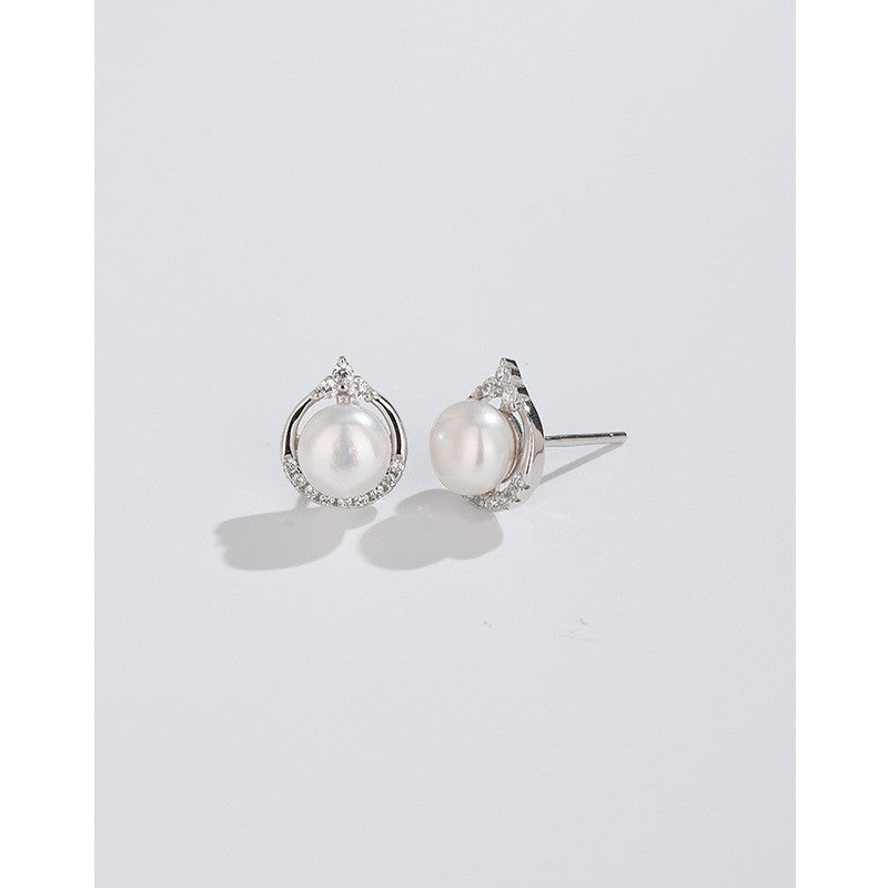 925 Sterling Silver Pearl Earrings