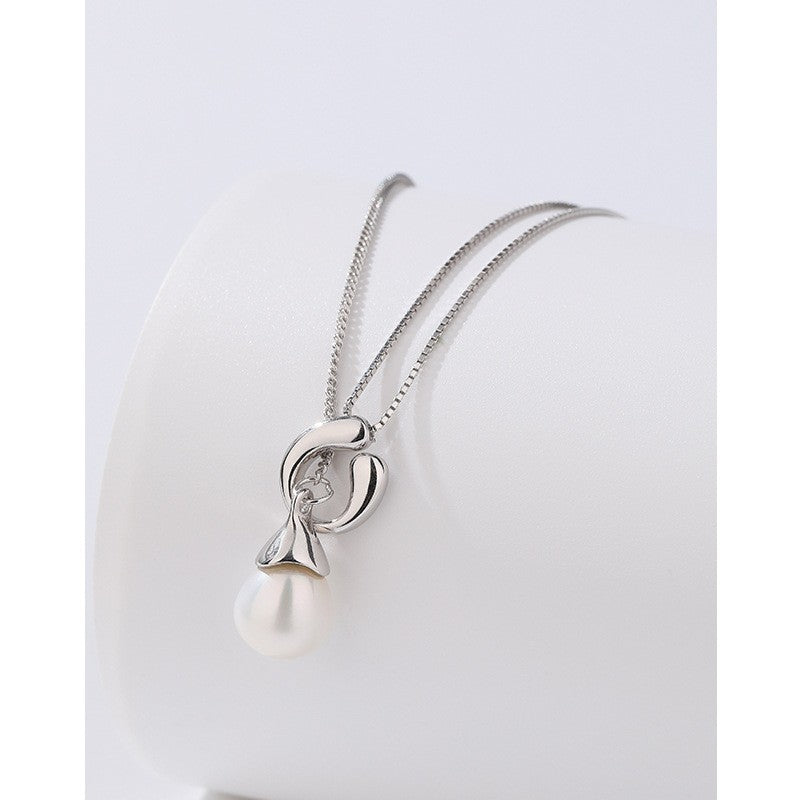 925 Sterling Silver Pearl Fashion Necklace