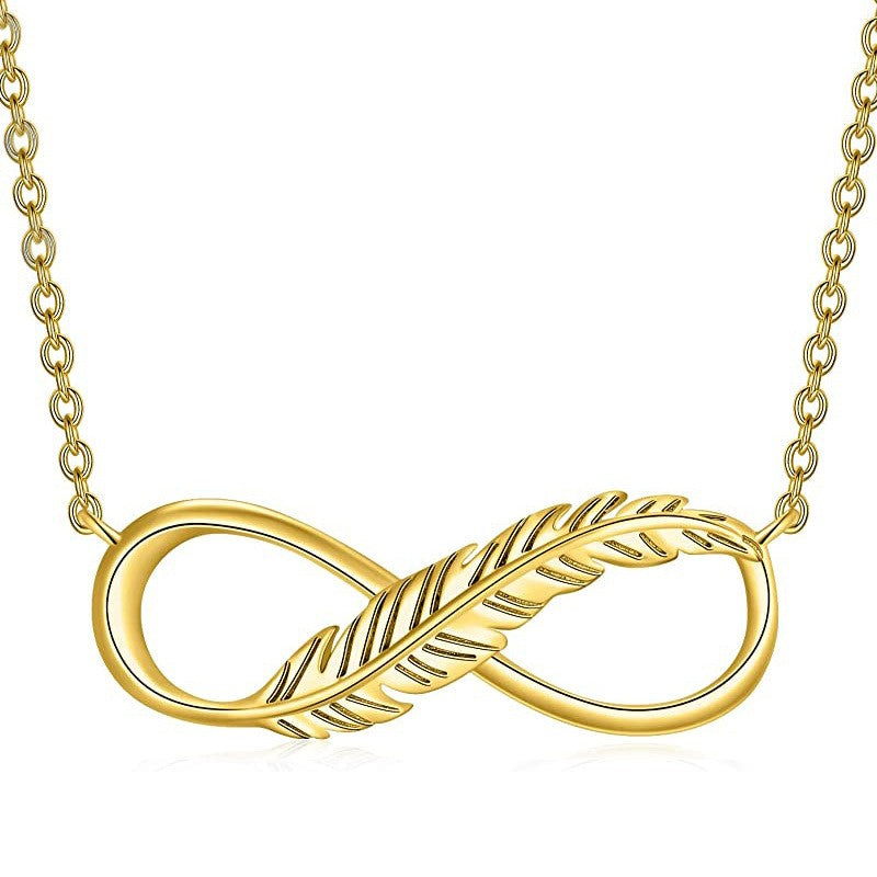 925 Sterling Silver Infinity Fashion Necklace