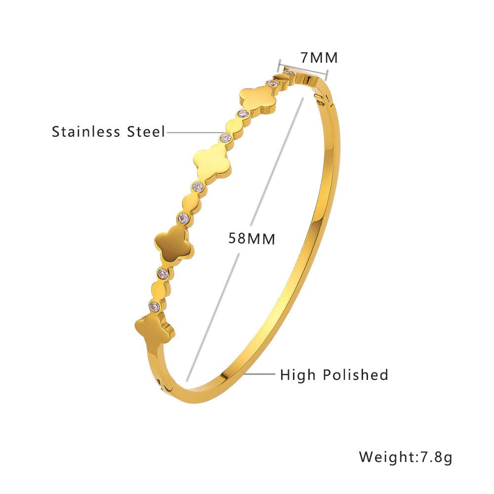 Stainless Steel Jewelry Minimalist Fashion Bangle