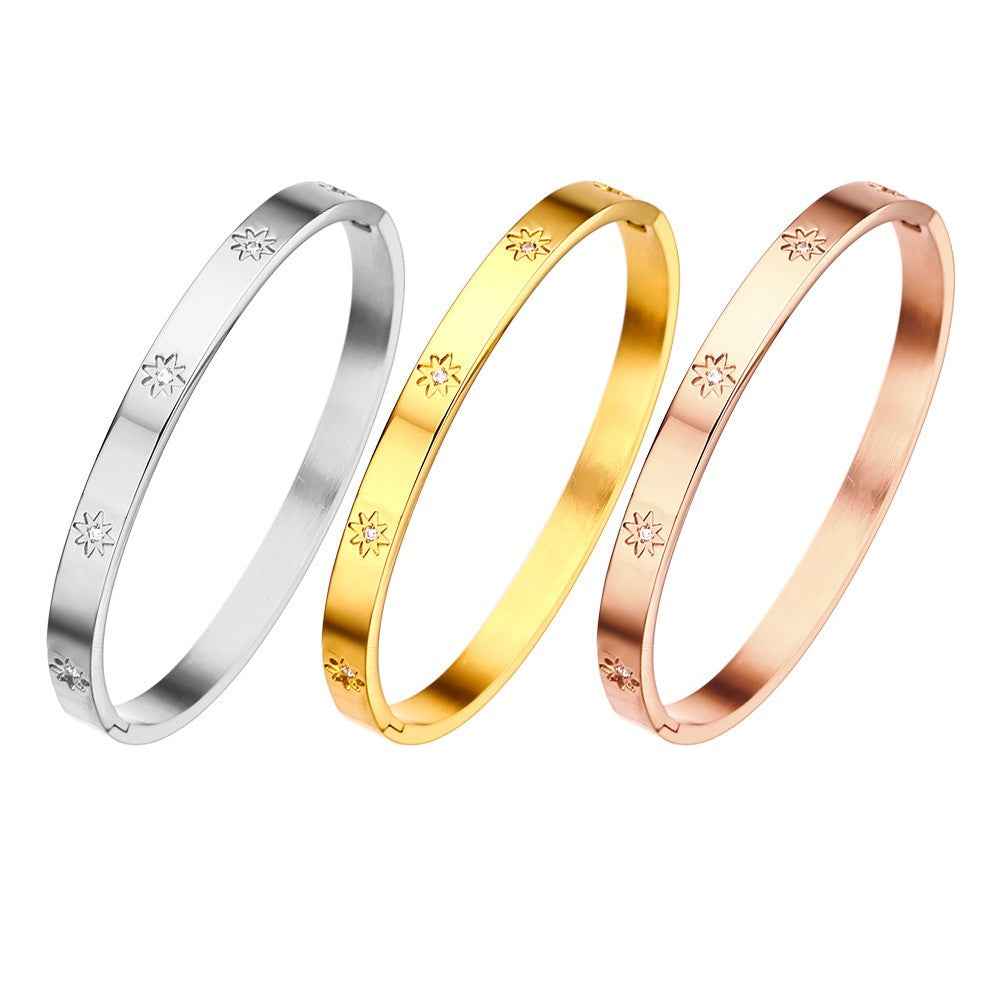 Stainless Steel Minimalist Fashion Bangle