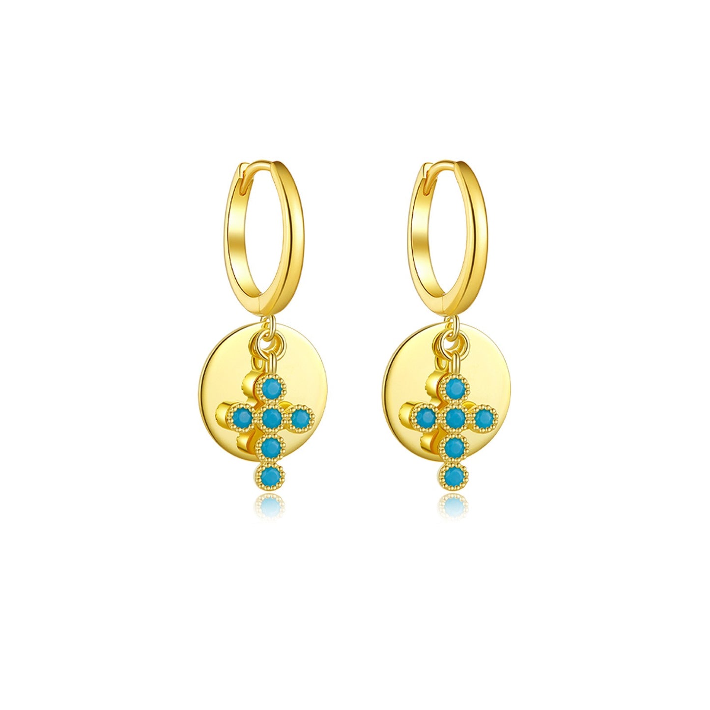 925 Sterling Silver Cross Earrings