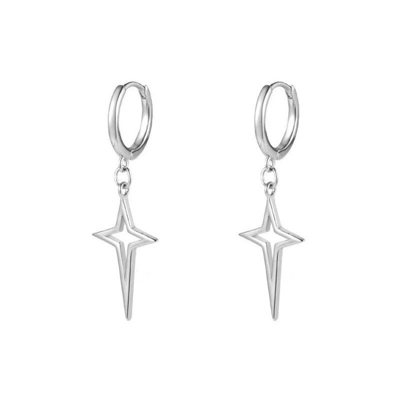 925 Sterling Silver Cross Earrings