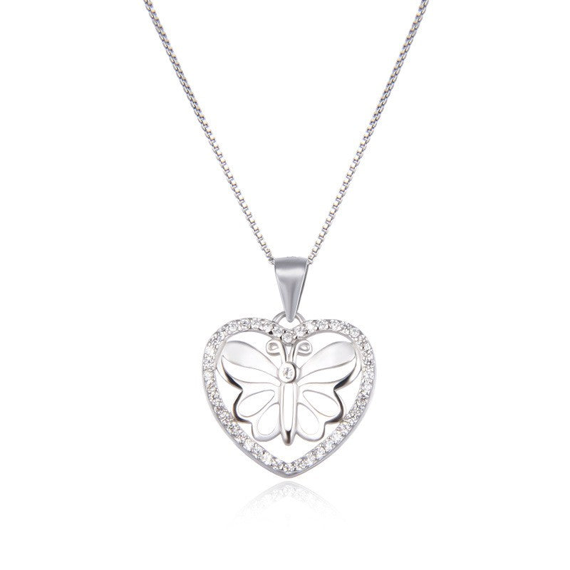 925 Sterling Silver Heart Necklace
