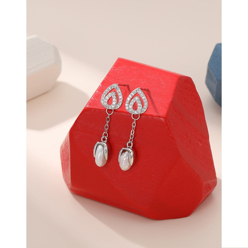 925 Sterling Silver Pearl Earrings