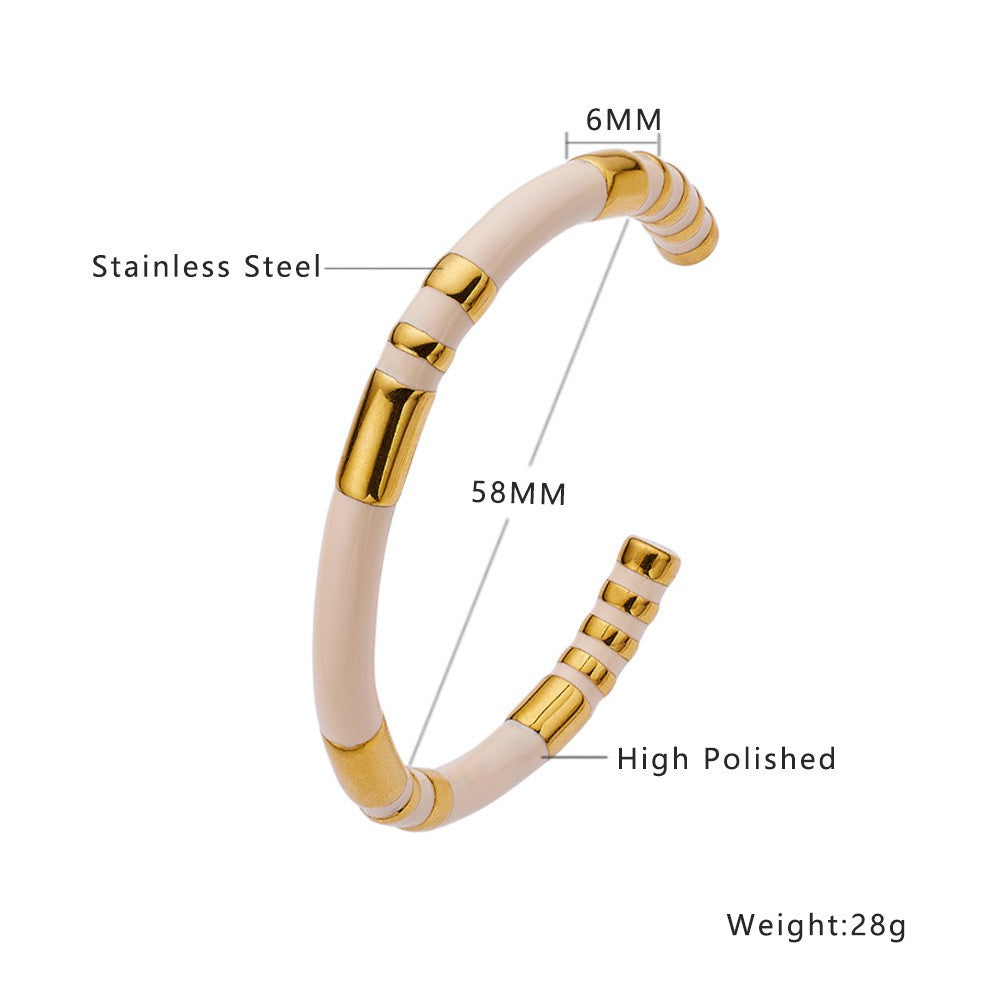 Stainless Steel Minimalist Fashion Bangle