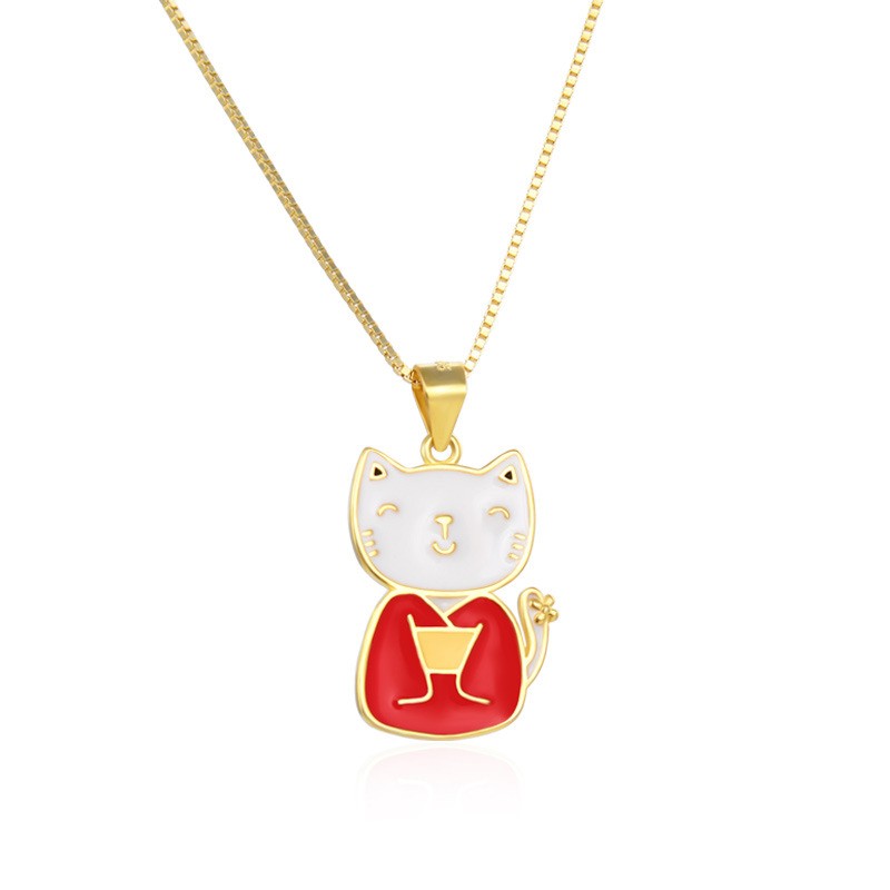 925 Sterling Silver Cat Cute Necklace