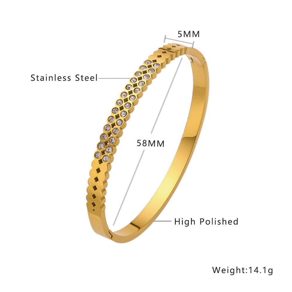 Stainless Steel Jewelry Minimalist Fashion Bangle