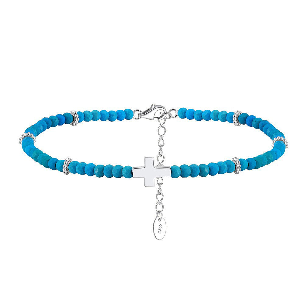 925 Sterling Silver Cross Bracelet