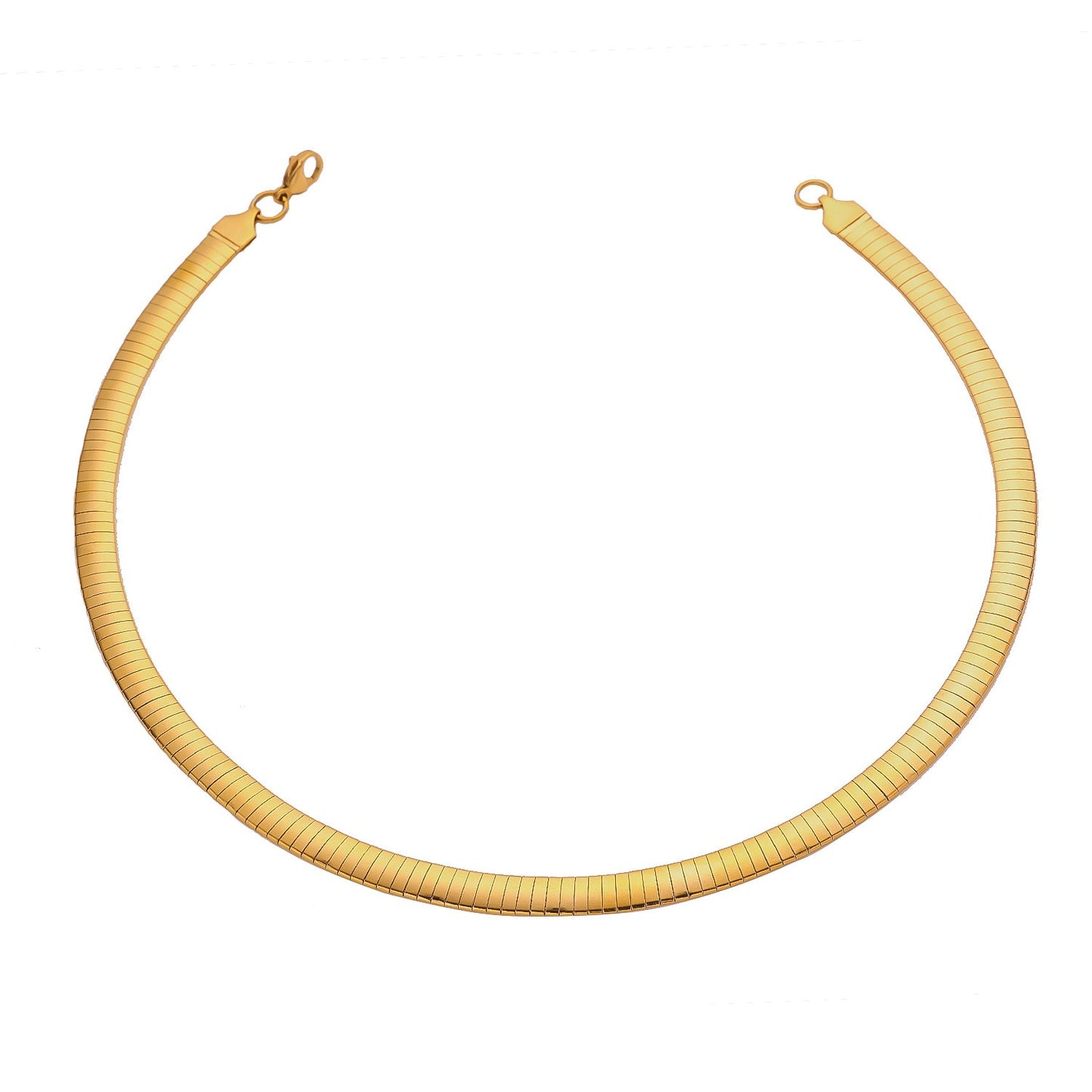 Stainless Steel Fashion Flat Snake Necklace
