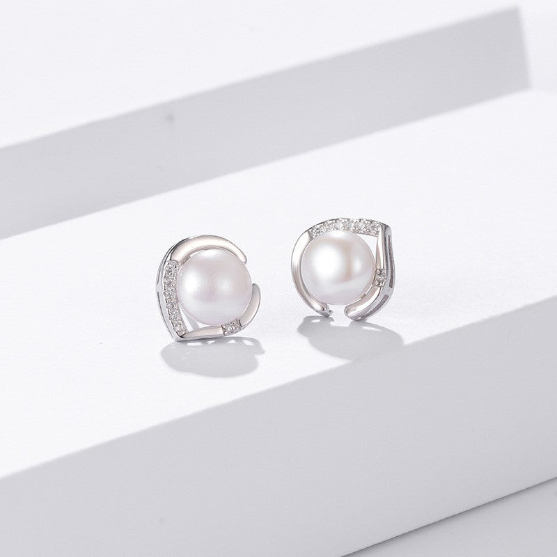 925 Sterling Silver Pearl Earrings