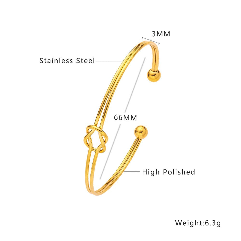 Stainless Steel Minimalist Fashion Bangle