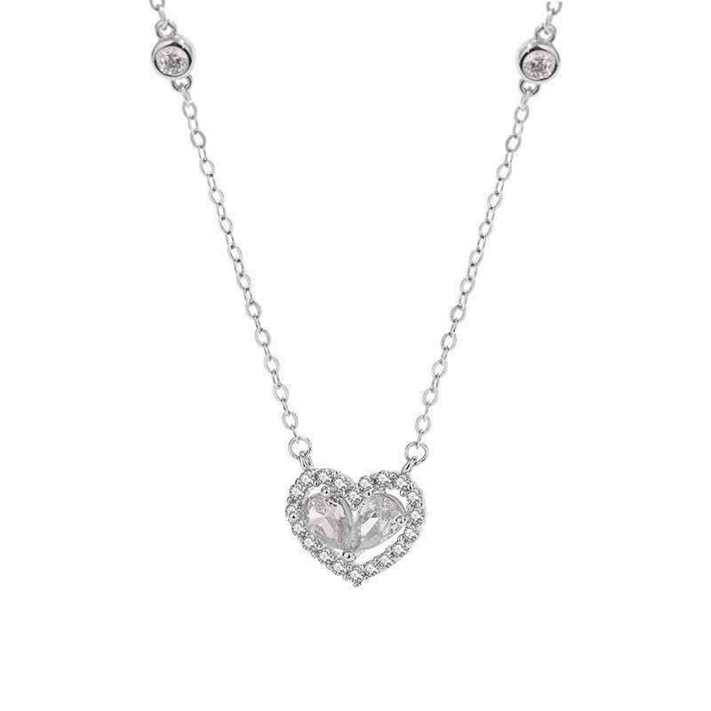 925 Sterling Silver Heart Necklace