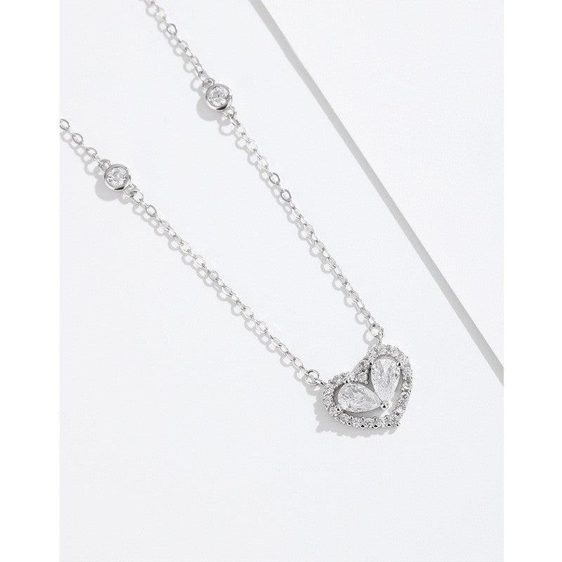 925 Sterling Silver Heart Necklace