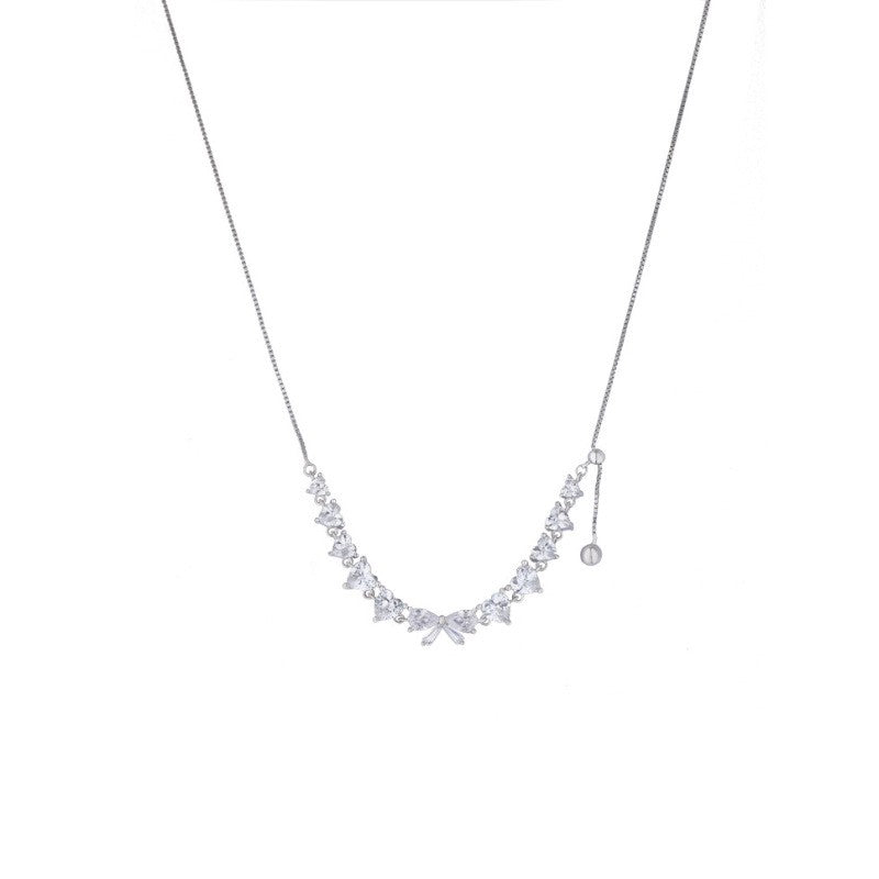 925 Sterling Silver Zircon Necklace