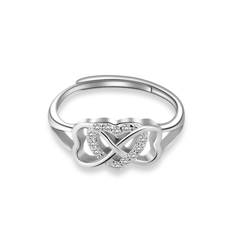 925 Sterling Silver Infinity Fashion Ring