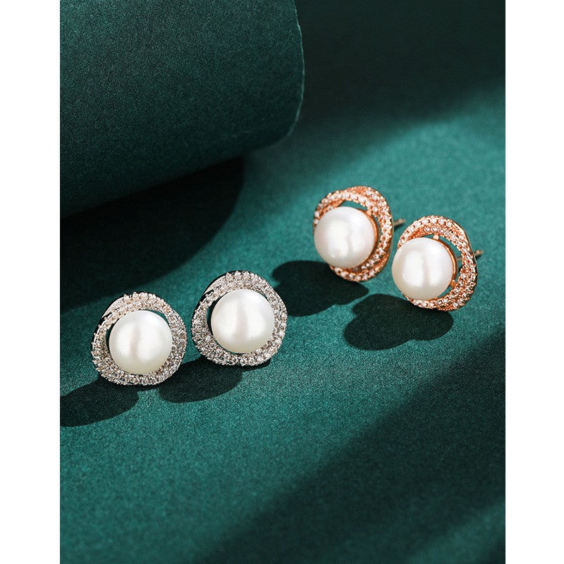 925 Sterling Silver Pearl Earrings