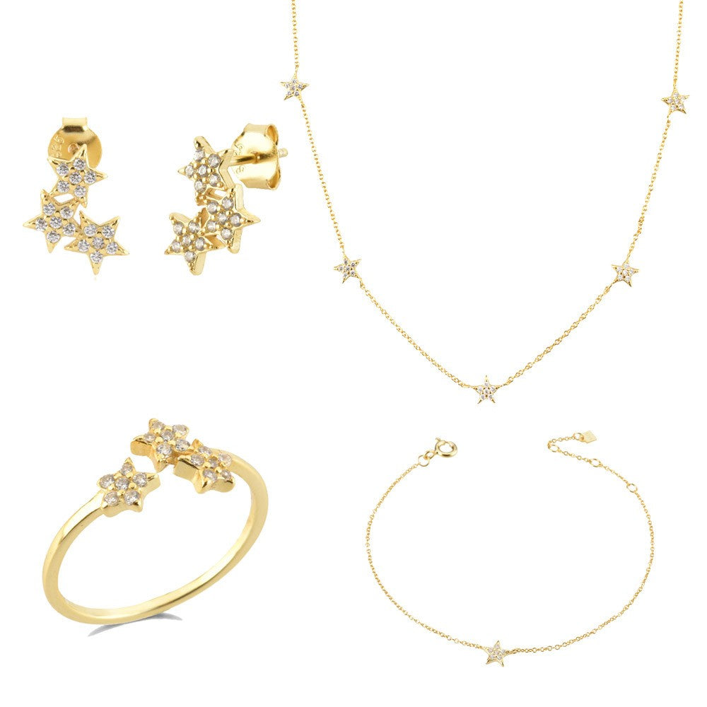 925 Sterling Silver Star Fashion Bracelet