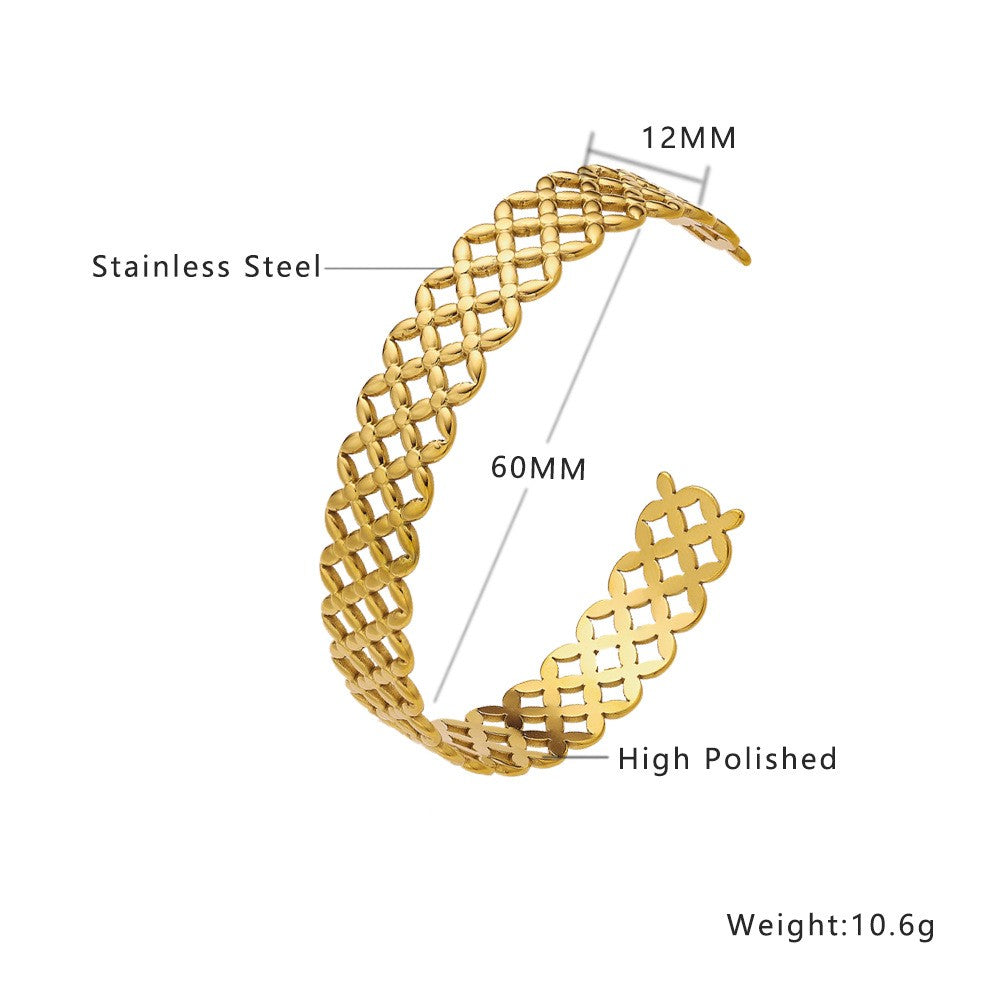 Stainless Steel Jewelry Minimalist Fashion Bangle