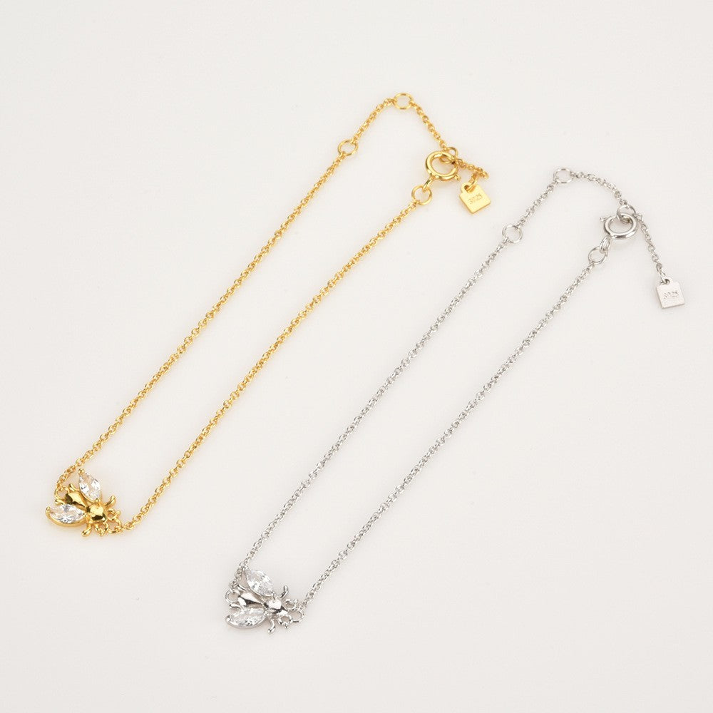 925 Sterling Silver Bee Fashion Bracelet