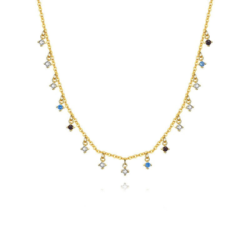 925 Sterling Silver Zircon Pendant Necklace