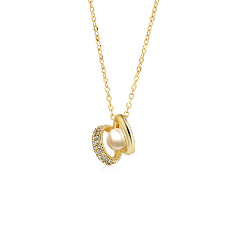 925 Sterling Silver Pearl Fashion Necklace