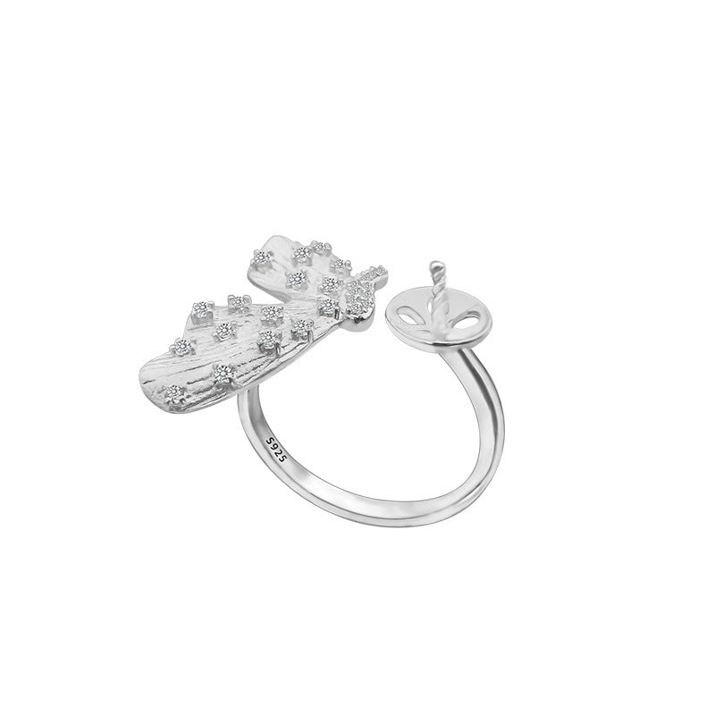 Anillo de moda de abeja de cobre bañado en plata