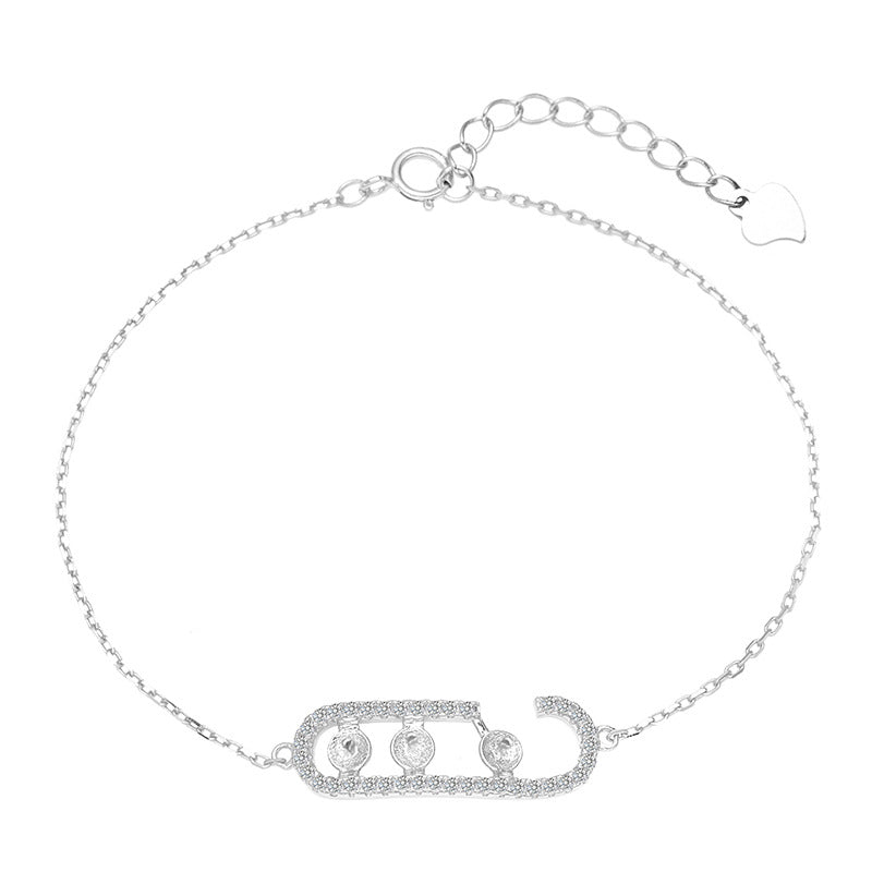 925 Silver Bracelet mountings for Pearl