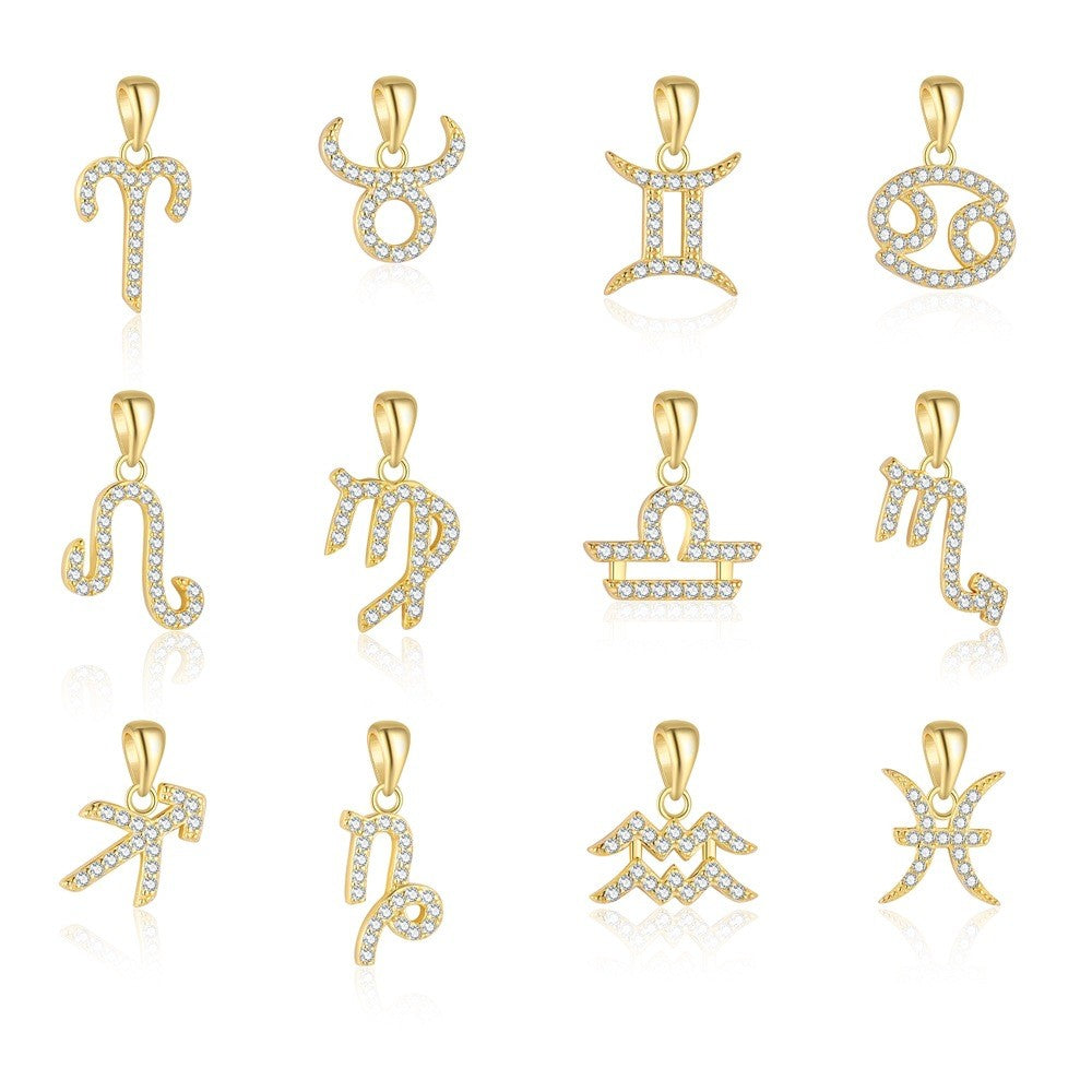 925 Sterling Silver Charm Constellation Pendant For Necklace Jewelry DIY