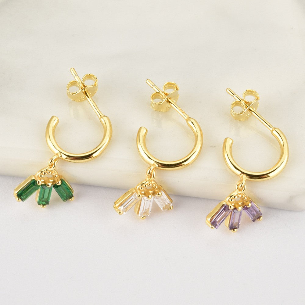 925 Sterling Silver Zircon Fashion Earrings