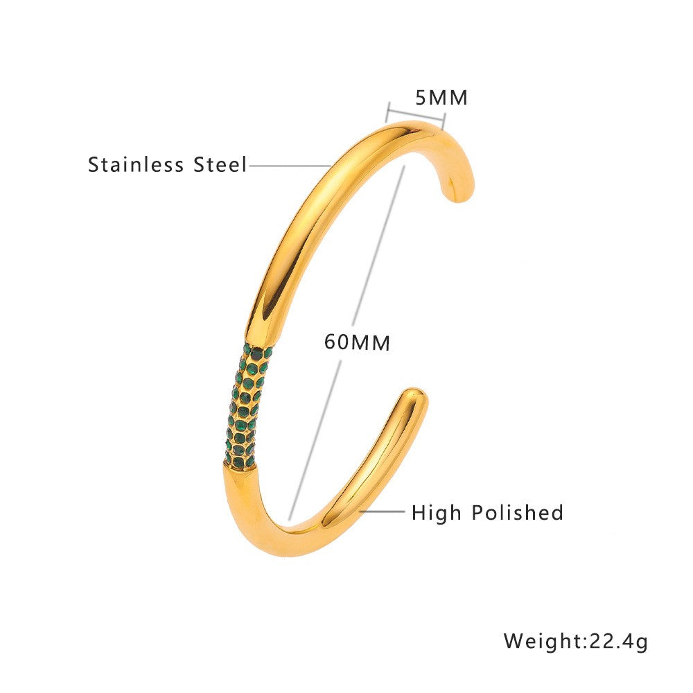 Stainless Steel Minimalist Fashion Bangle