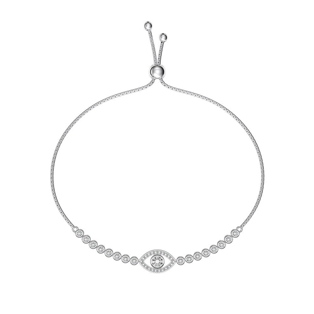 925 Sterling Silver Evil Eye Fashion Bracelet