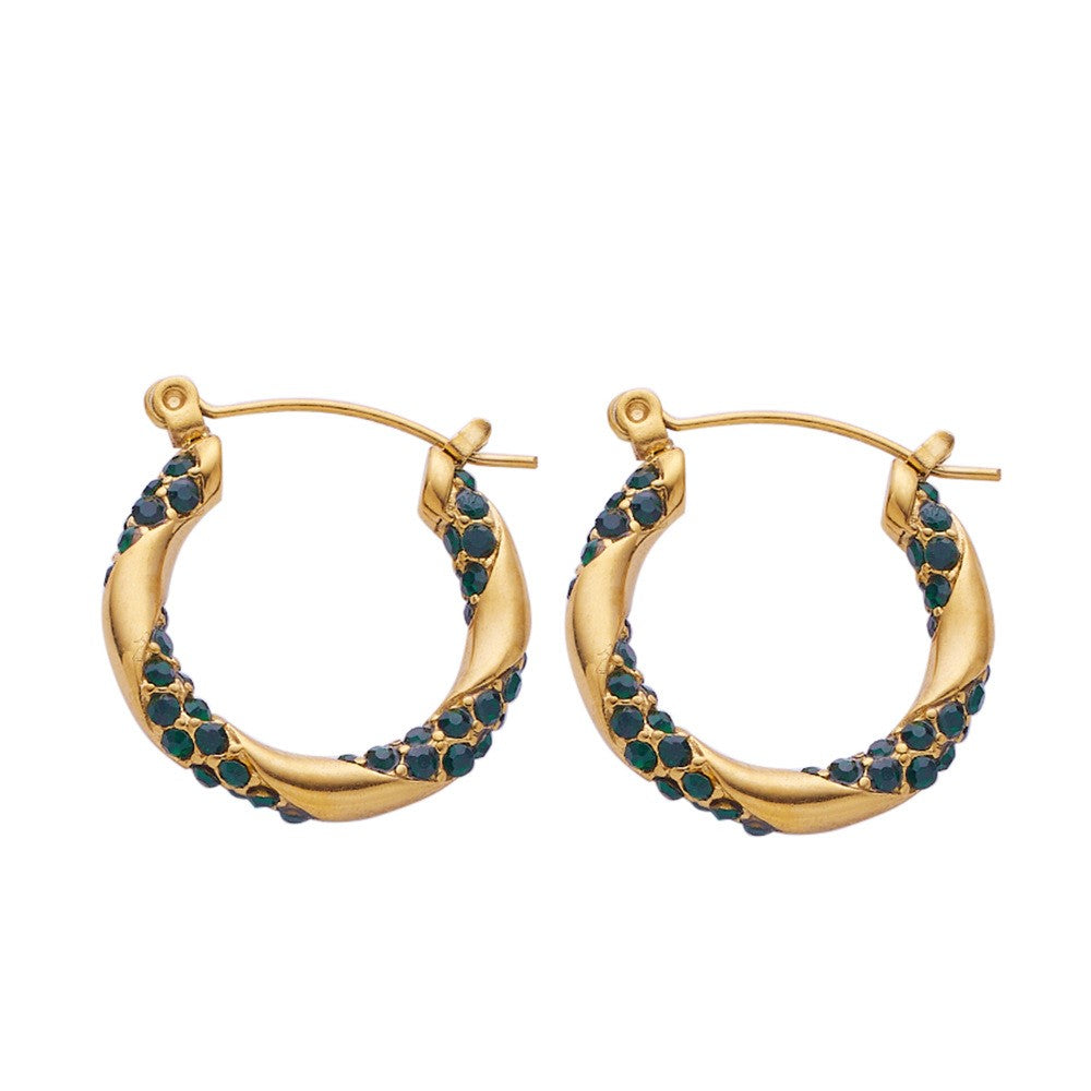 Stainless Steel Fashion Hoop Earrings